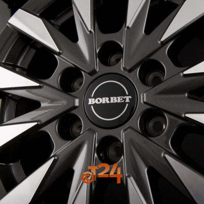 BORBET Velgen - CW6 Mistral Anthracite Glossy Polished - 16 inch