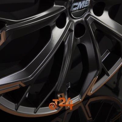 CMS Velgen - C37 PDBC Diamant Schwarz Kupfer Teilpoliert - 19 inch