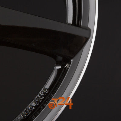 DEZENT Velgen - TW DARK - Black Polished Lip - 16 inch