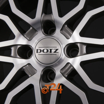 DOTZ Velgen - LIMEROCK DARK - Gunmetal Frontpoliert - 17 inch