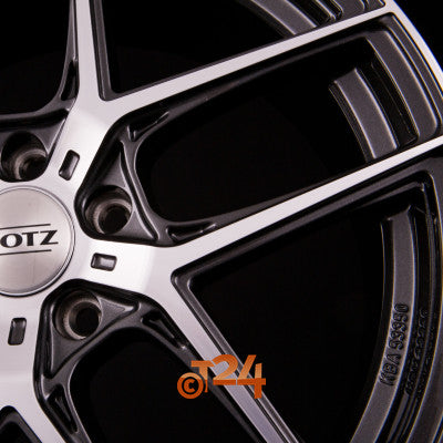 DOTZ Velgen - LAGUNASECA DARK - Gunmetal Glanzend Frontpoliert - 20 inch