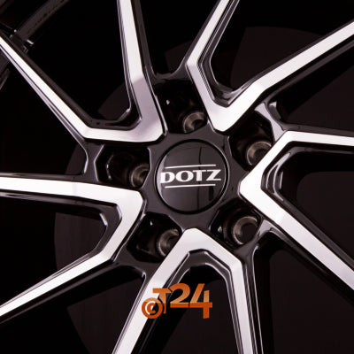 DOTZ Velgen - SPA DARK - Schwarz Glanzend Frontpoliert - 18 inch