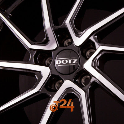 DOTZ Velgen - SPA DARK - Schwarz Glanzend Frontpoliert - 17 inch