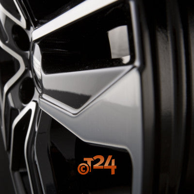FONDMETAL Velgen - HEXIS Glossy Black Machined - 18 inch