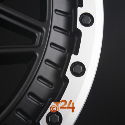 FONDMETAL Velgen - BLUSTER Matt Black Machined Lip - 20 inch