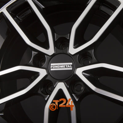 FONDMETAL Velgen - KOROS Glossy Black Machined - Diamond Black - 19 inch