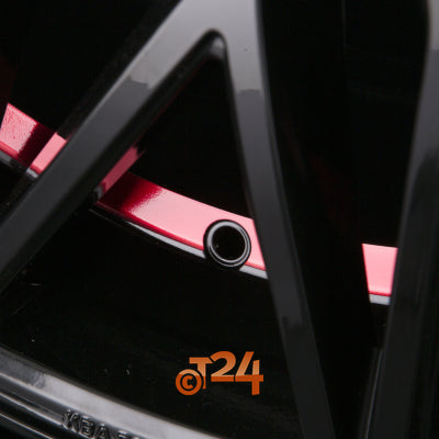 KESKIN Velgen - KT20 FUTURE Black Painted Red Inside (BPRI) - 20 inch