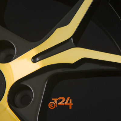 KESKIN Velgen - KT19N Black Front Gold - 19 inch