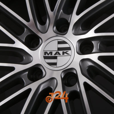 MAK Velgen - LEIPZIG Gun Metal Mirror Face - 22 inch