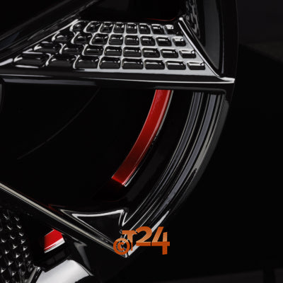 MAM Velgen - MAM RS6 Black Painted Red Inside  - 20 inch
