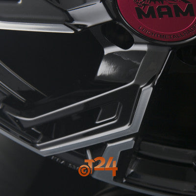 MAM Velgen - MAM RS5 Black Front Polish  - 17 inch