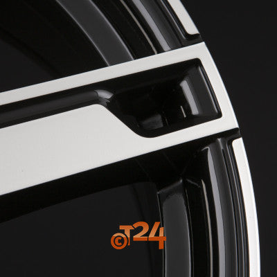 MAM Velgen - MAM W4 Black Front Polished  - 16 inch