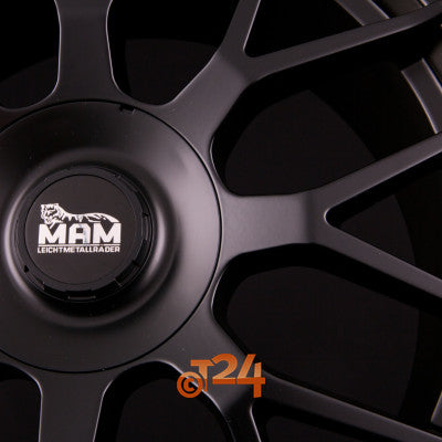 MAM Velgen - MAM GT1 Matt Black Lip Orange  - 19 inch