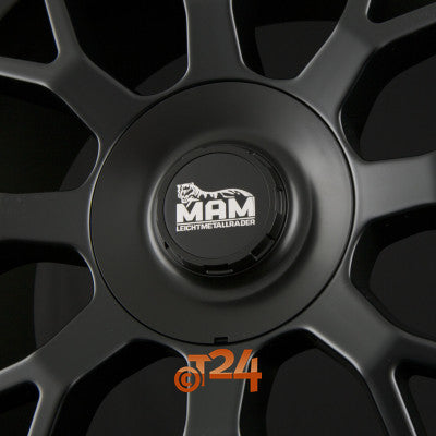 MAM Velgen - MAM GT1 Matt Black Lip Polish  - 20 inch