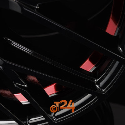 MAM Velgen - MAM RS4 Black Painted Red Inside  - 19 inch