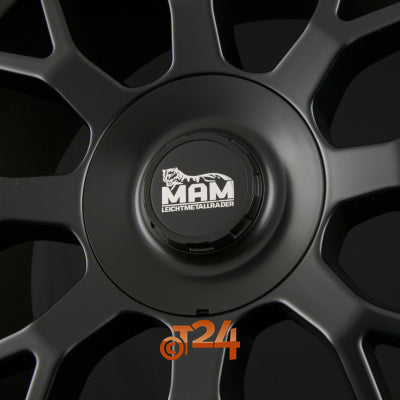 MAM Velgen - MAM GT1 Matt Black Lip Polish  - 20 inch