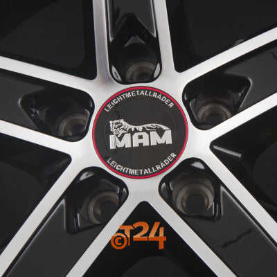 MAM Velgen - MAM OX-18 Black Front Polish  - 19 inch