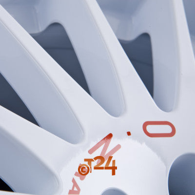OZ Velgen - SUPERTURISMO WRC Race White + Red Lettering - 15 inch