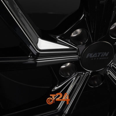 PLATIN Velgen - P 115 Black Shiny - 17 inch