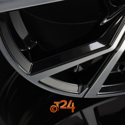 PLATIN Velgen - P 115 Black Polished - 16 inch