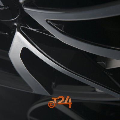 PLATIN Velgen - P 95 Diamant Schwarz Frontpoliert - 16 inch
