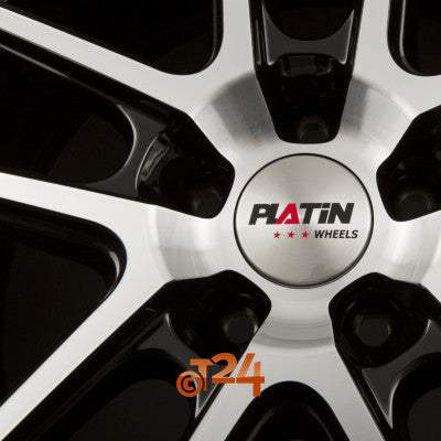 PLATIN Velgen - P 73 Diamant Schwarz Frontpoliert - 15 inch