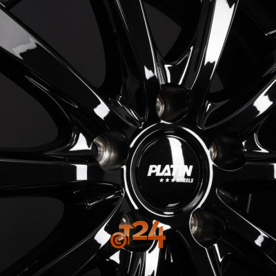 PLATIN Velgen - P 69 Black Shiny - 15 inch