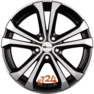 BROCK Velgen - RC17 Ventura Schwarz Glanz Voll Poliert  - 19 inch