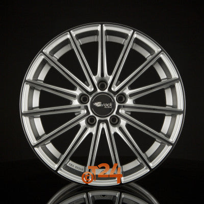 BROCK Velgen - B36 Kristallsilber Black  - 18 inch