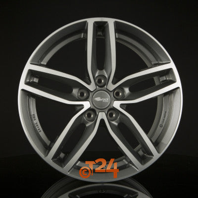 BROCK Velgen - RC29 Himalaya Grey Voll Poliert  - 17 inch