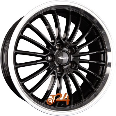 BROCK Velgen - B24-GP Schwarz Glanz Horn Poliert  - 19 inch