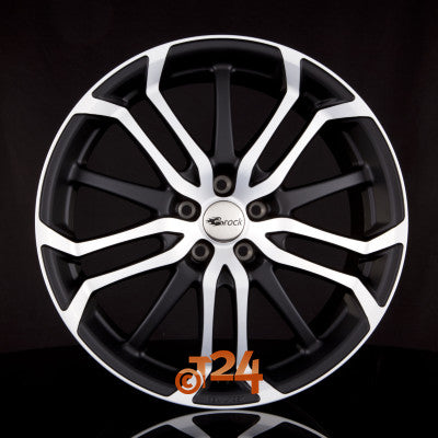 BROCK Velgen - B26 Schwarz Matt Voll Poliert  - 17 inch