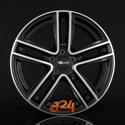BROCK Velgen - RC27 Schwarz Glanz Voll-Poliert  - 17 inch