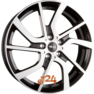 BROCK Velgen - EB1 Schwarz Glanz Voll-Poliert  - 19 inch
