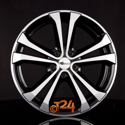 BROCK Velgen - RC17 Ventura Schwarz Glanz Voll Poliert  - 20 inch