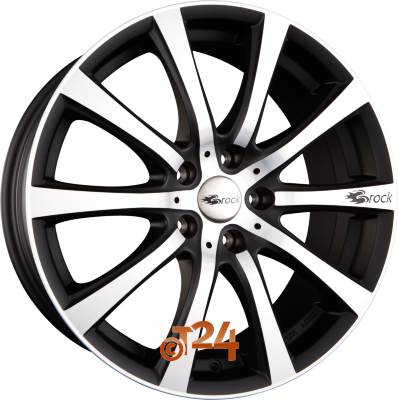 BROCK Velgen - B21 Schwarz Matt Voll Poliert  - 18 inch