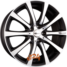 BROCK Velgen - B21 Schwarz Matt Voll Poliert  - 18 inch