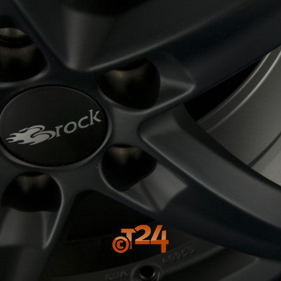 BROCK Velgen - RC24 Schwarz Klar Matt  - 16 inch