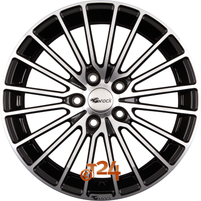 BROCK Velgen - B24 Schwarz Glanz Voll Poliert  - 20 inch