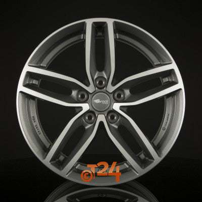 BROCK Velgen - RC29 Himalaya Grey Voll Poliert  - 17 inch