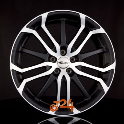BROCK Velgen - B26 Schwarz Matt Voll Poliert  - 18 inch