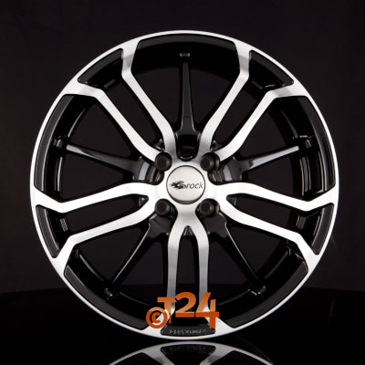 BROCK Velgen - B26 Schwarz Glanz Voll Poliert  - 18 inch