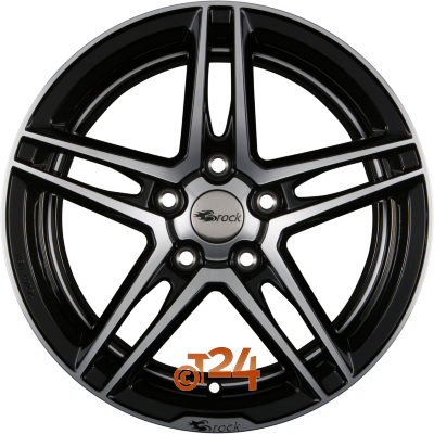 BROCK Velgen - B33 Schwarz Glanz Voll Poliert  - 18 inch