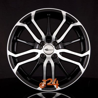BROCK Velgen - B26 Schwarz Glanz Voll Poliert  - 17 inch