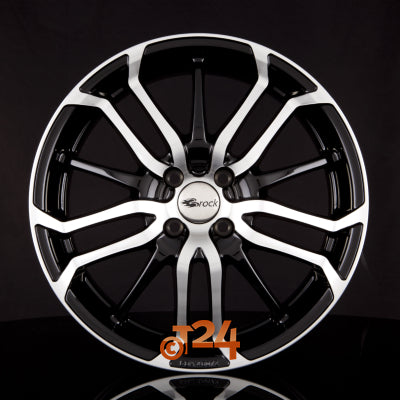 BROCK Velgen - B26 Schwarz Glanz Voll Poliert  - 18 inch
