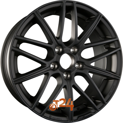 BROCK Velgen - B34 Schwarz Klar Matt  - 17 inch