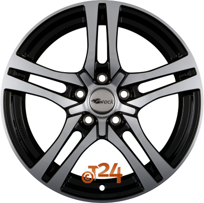 BROCK Velgen - RC26 Schwarz Glanz Voll Poliert  - 17 inch