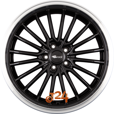 BROCK Velgen - B24-GP Schwarz Glanz Horn Poliert  - 19 inch