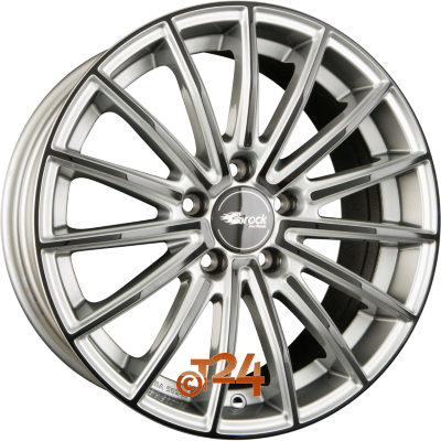 BROCK Velgen - B36 Kristallsilber Black  - 19 inch
