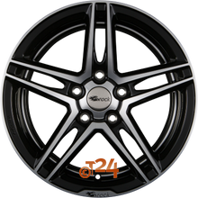 BROCK Velgen - B33 Schwarz Glanz Voll Poliert  - 18 inch